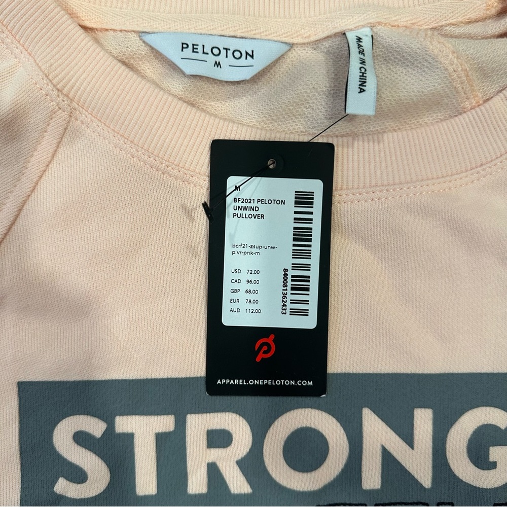 Pink Peloton Stronger Together sweatshirt. - Picture 3 of 3